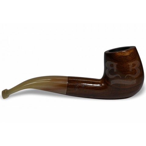 Cachimbo Elite Curvo (Filtro Permanente) Piteira Chifre - 0147-19